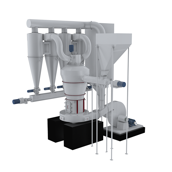 Calcium hydroxide grinding mill and separator